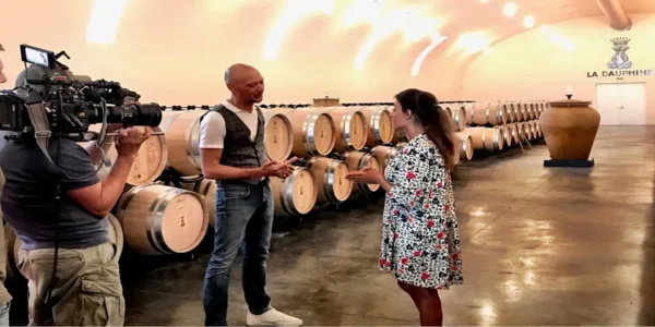 Château la Dauphine filmé par la télé